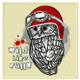 Wild bike rally embroidery design - Embroidery Design
