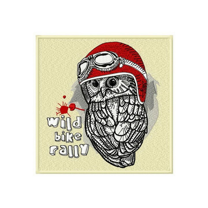 Wild bike rally embroidery design - Embroidery Design