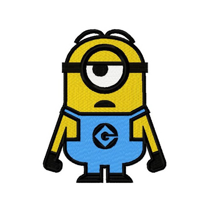 Tired Minion embroidery design - Embroidery Design