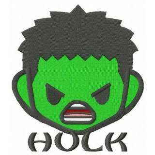 Teen Hulk head embroidery design - Embroidery Design