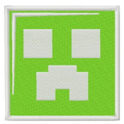 Preview of the Creeper 3 embroidery design featuring a Minecraft-inspired stitched motif.