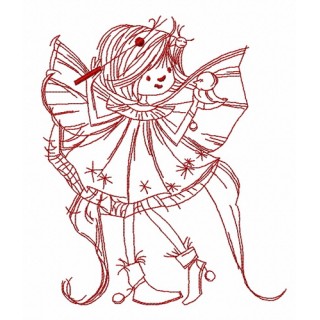 Sunshine fairy 2 embroidery design - Embroidery Design