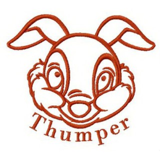 Bambi Thumper embroidery design - Embroidery Design