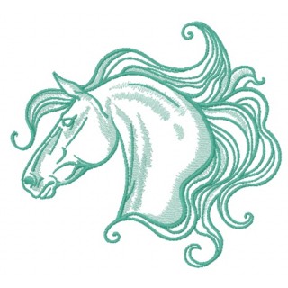 Mettlesome horse 3 embroidery design - Embroidery Design