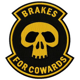 Brakes for cowards embroidery design - Embroidery Design