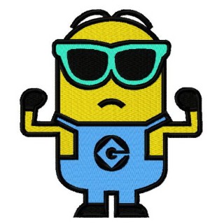 Strong Minion embroidery design - Embroidery Design