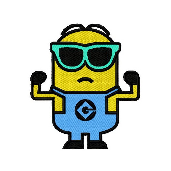 Strong Minion embroidery design - Embroidery Design