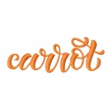 Carrot 2 embroidery design featuring a vibrant carrot motif, perfect for kitchen and cooking themed projects.