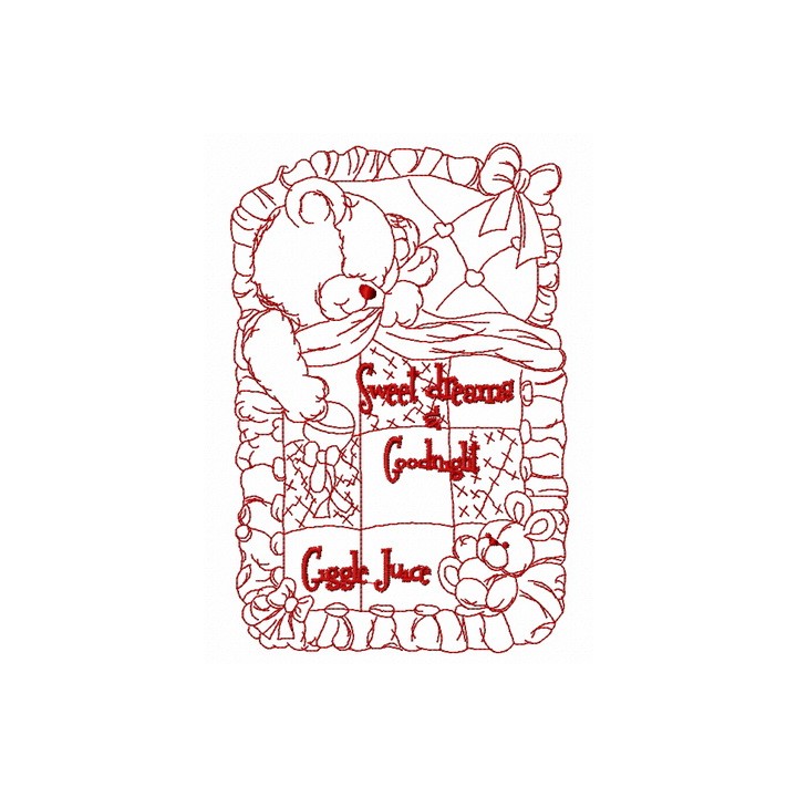 Sweet dreams and good night 2 embroidery design - Embroidery Design