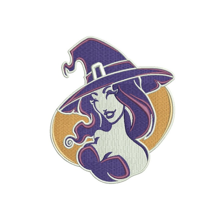 Sexy witch 9 embroidery design - Embroidery Design