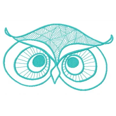Preview of the Autumn Forest Owl 3 embroidery design featuring a whimsical owl in a colorful autumn setting.