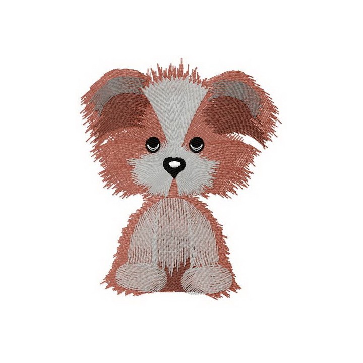 Shaggy puppy embroidery design - Embroidery Design