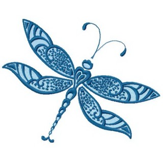 Dragonfly 3 embroidery design - Embroidery Design