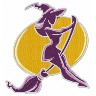 Sexy witch 7 embroidery design - Embroidery Design