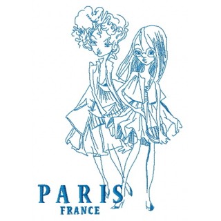 French fashion-mongers 3 embroidery design - Embroidery Design