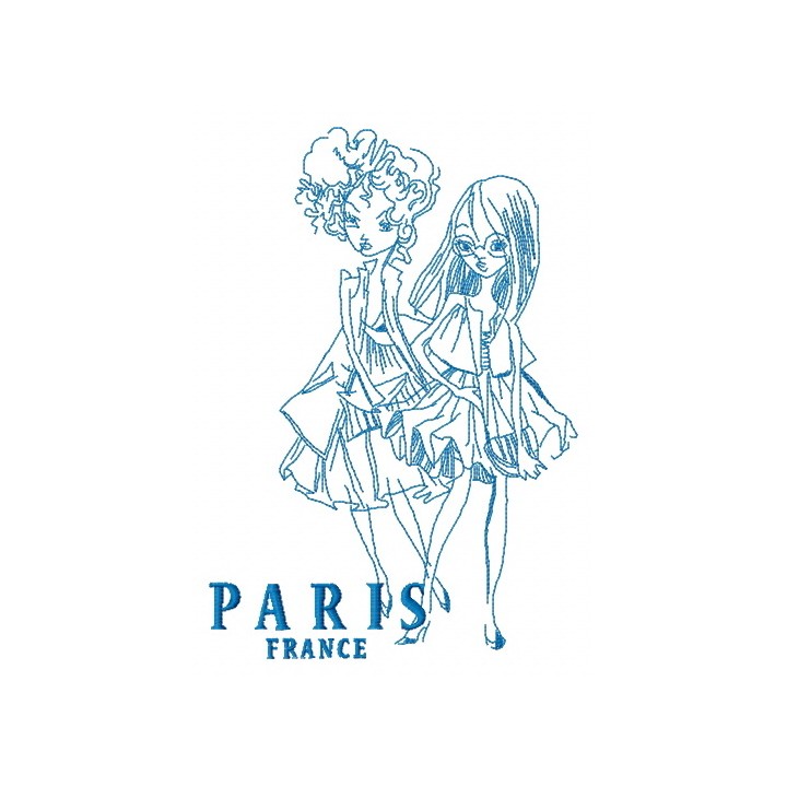 French fashion-mongers 3 embroidery design - Embroidery Design