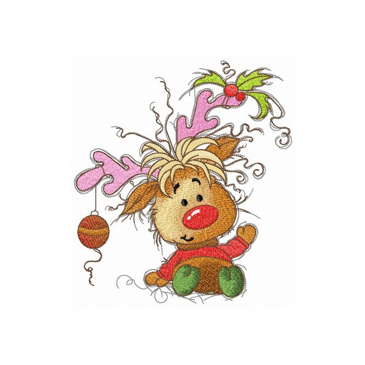 I just decorated Christmas tree embroidery design - Embroidery Design