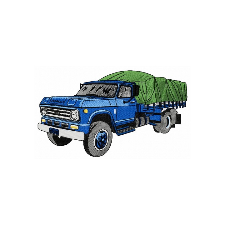 Chevrolet D60 car 2 embroidery design - Embroidery Design