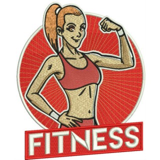Fitness embroidery design - Embroidery Design