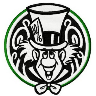 Mad Hatter 2 embroidery design - Embroidery Design