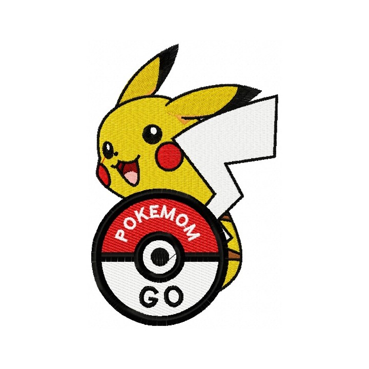 Pikachu 7 embroidery design - Embroidery Design