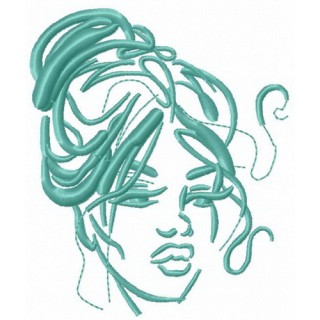 Languishing look embroidery design - Embroidery Design