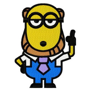 Minion the philosopher embroidery design - Embroidery Design