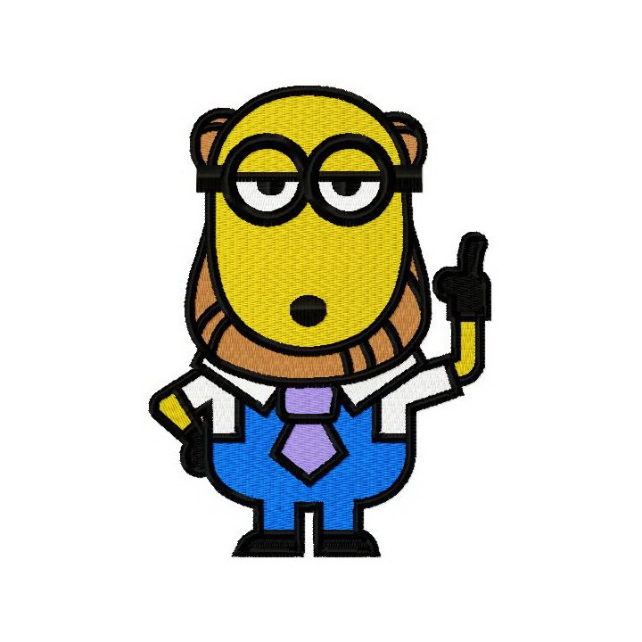 Minion the philosopher embroidery design - Embroidery Design
