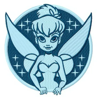 Preview of Tinkerbell 13 embroidery design showcasing a whimsical fairy motif for creative stitching projects.