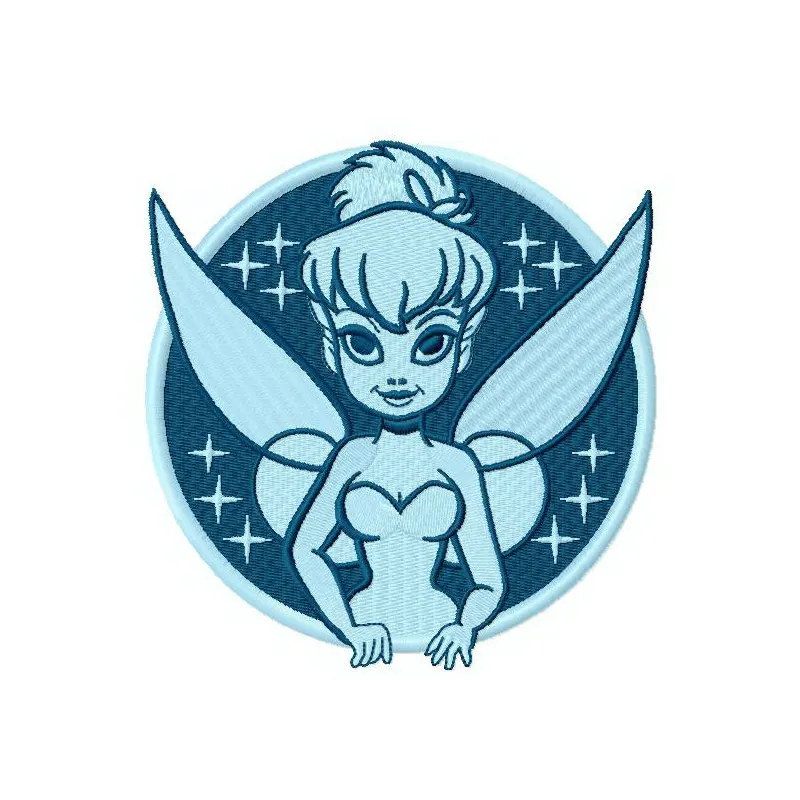 Preview of Tinkerbell 13 embroidery design showcasing a whimsical fairy motif for creative stitching projects.