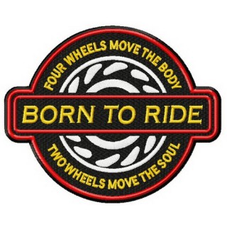 Born to ride embroidery design - Embroidery Design