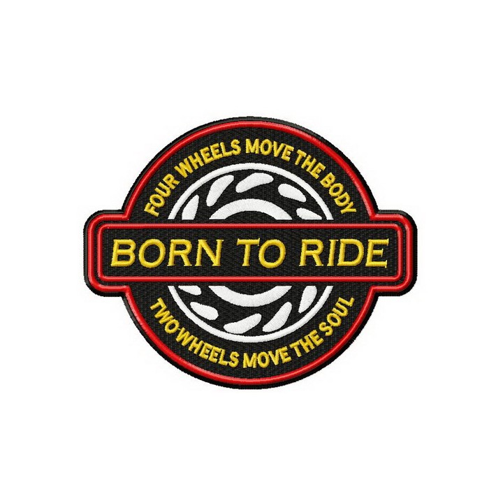 Born to ride embroidery design - Embroidery Design
