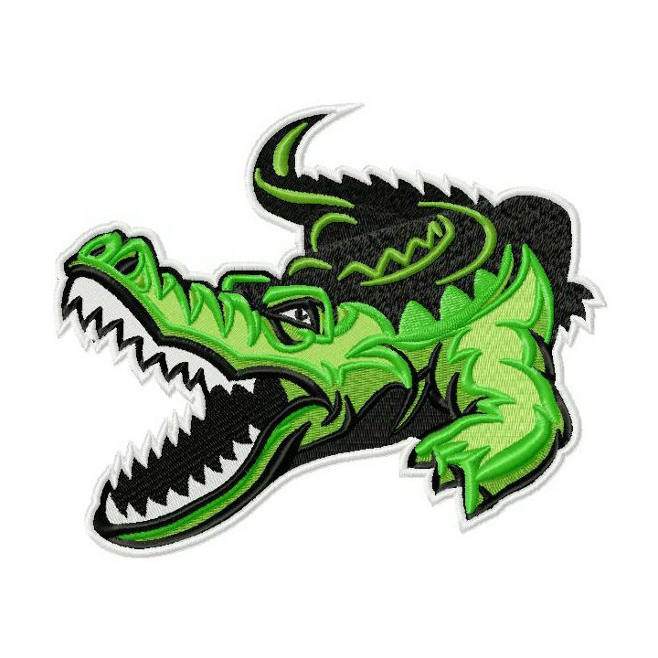 Crocodile 4 embroidery design - Embroidery Design