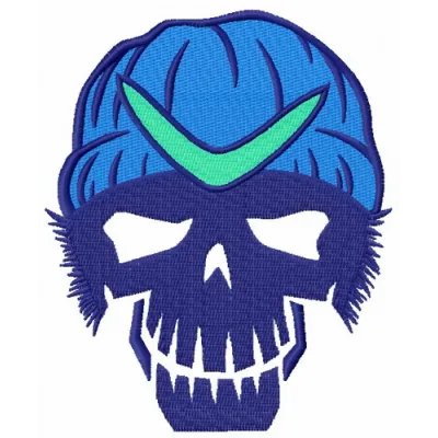 Preview of the Suicide Squad Boomerang 2 embroidery design, showcasing vibrant stitching patterns for creative projects.
