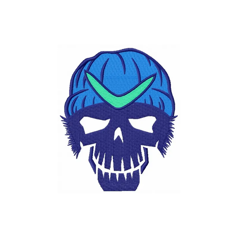Preview of the Suicide Squad Boomerang 2 embroidery design, showcasing vibrant stitching patterns for creative projects.