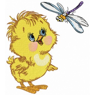 Curious chicken 2 embroidery design - Embroidery Design