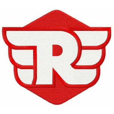 Royal Enfield secondary logo embroidery design preview, showcasing intricate stitching patterns for enthusiasts.