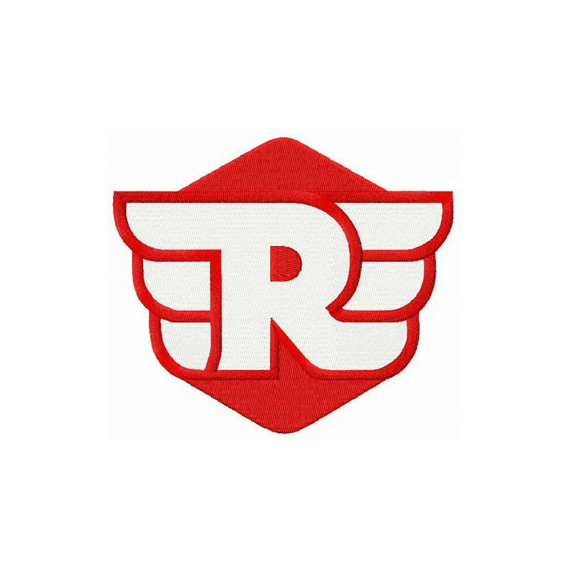 Royal Enfield secondary logo embroidery design preview, showcasing intricate stitching patterns for enthusiasts.