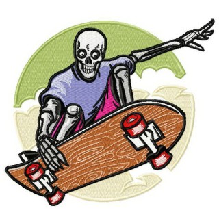 Dead skater embroidery design - Embroidery Design