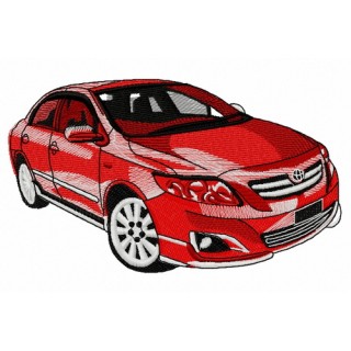 Toyota car 2 embroidery design - Embroidery Design