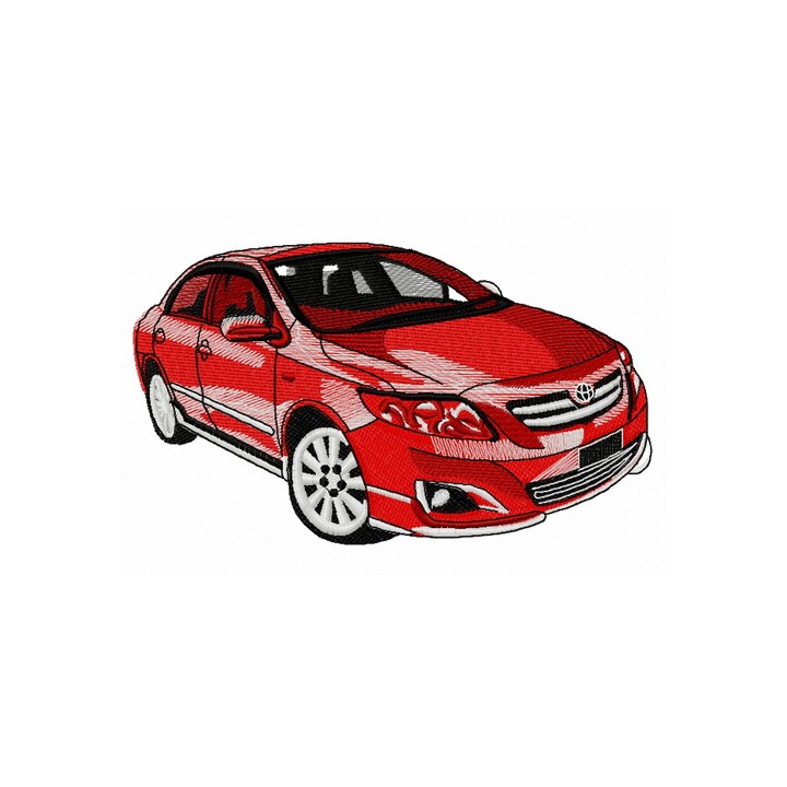 Toyota car 2 embroidery design - Embroidery Design