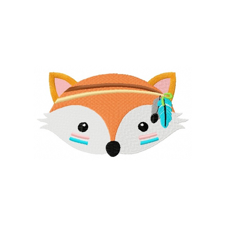 Indian fox 2 embroidery design - Embroidery Design
