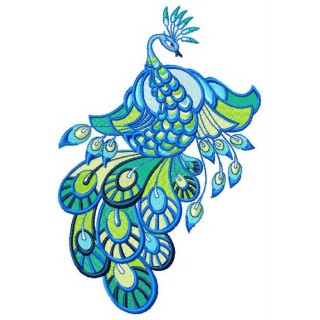 Peacock embroidery design - Embroidery Design