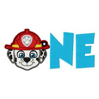 Paw Patrol ONE embroidery design - Embroidery Design