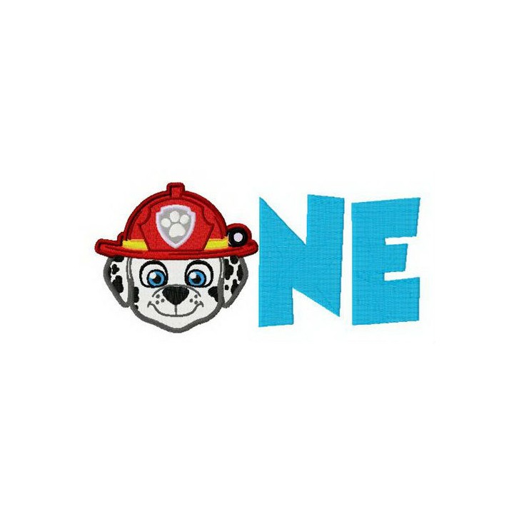 Paw Patrol ONE embroidery design - Embroidery Design