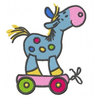 Toy giraffe 2 embroidery design - Embroidery Design