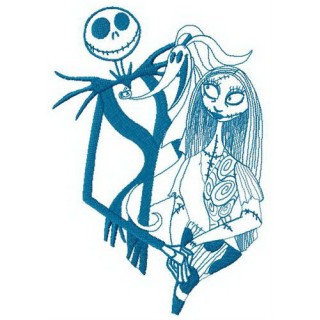 Nice evening Halloween Town embroidery design - Embroidery Design