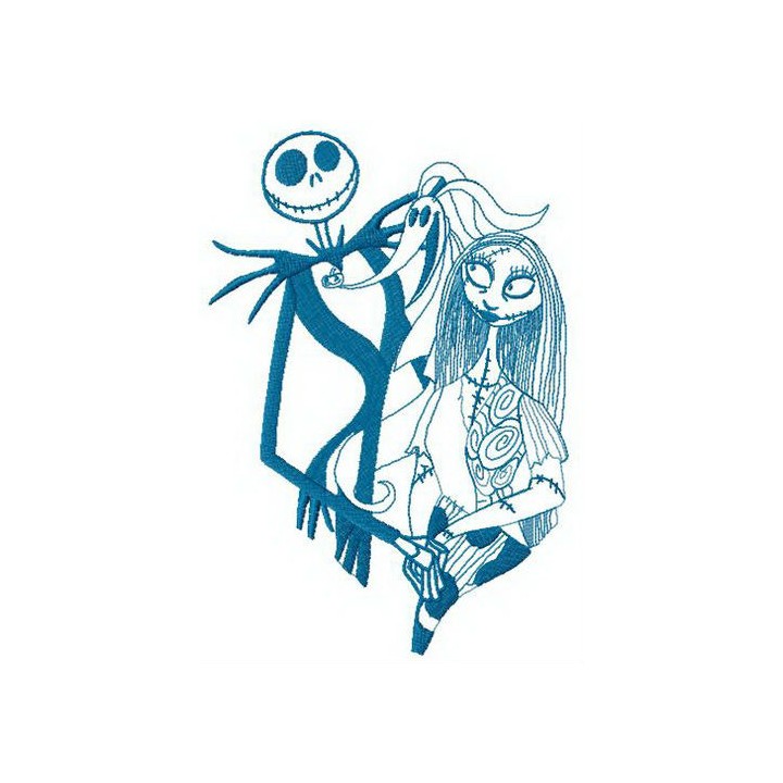 Nice evening Halloween Town embroidery design - Embroidery Design