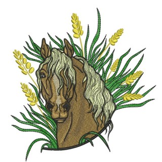 Steppe horse embroidery design - Embroidery Design