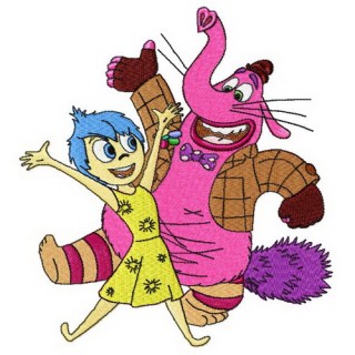 Joy and Bing Bong embroidery design - Embroidery Design